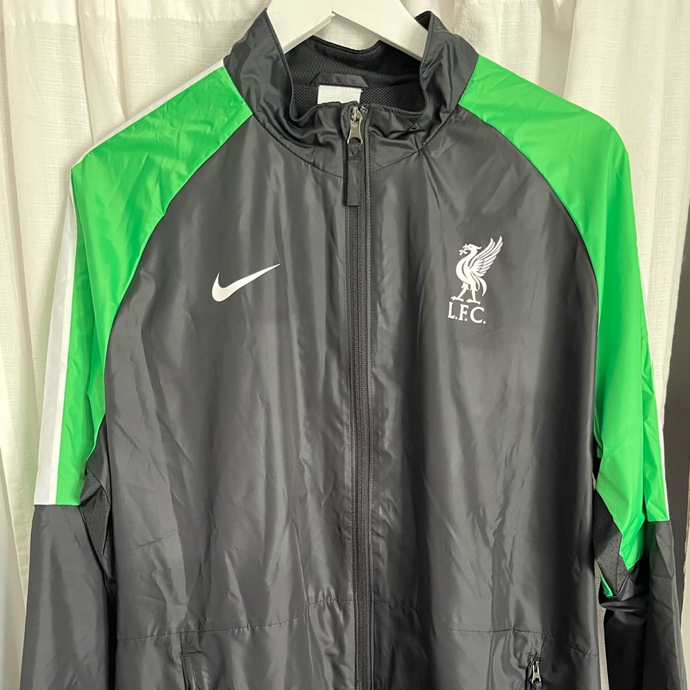 Nike Men's Gray and Green LFC Liverpool Jacket NEW